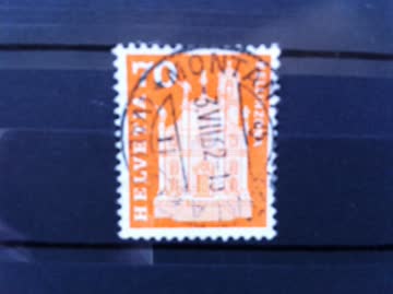 Exsila Artikel: 1960 Baudenkmäler 70 Rp orange 1 x Kirche Bellinzona