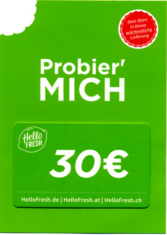 Hello FRESH Probier' MICH-Gutschein