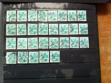 Exsila Artikel: 1936 Landschaftsbilder 5 Rp 1 Lot zu 29 x Pilatus, grün