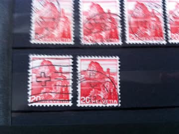 1938 Landschaftsbilder 20 Rp 1938 1 Lot zu 10 x San Salvato