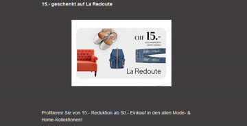 Exsila Artikel: La Redoute Gutschein