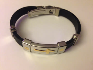 Exsila Artikel: Armband mit goldenem Kreuz