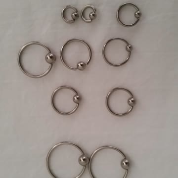 Exsila Artikel: !! 💖 Neu!! 10 stück klemmkugelpiercing