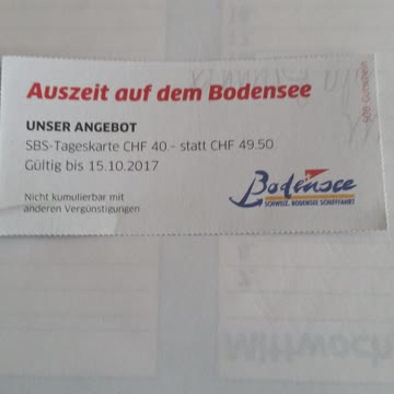 SBS Tageskarte Bodensee