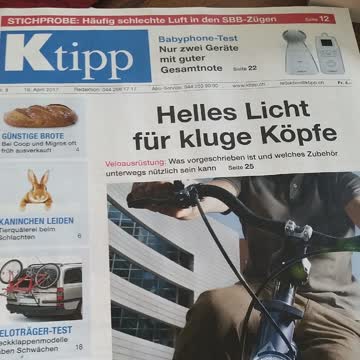 Ktipp Ausgabe Nr. 8 v. 19. April 17