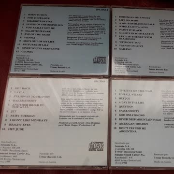 4 x CLASSIC ROCK CD's