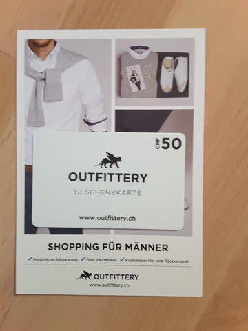 Exsila Artikel: Herrenmode Gutschein Outfittery Wert Fr. 50.-
