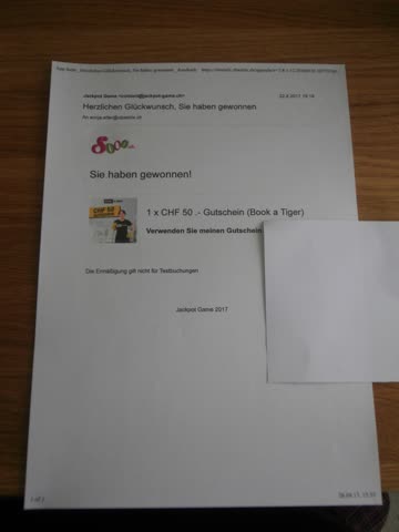 Exsila Artikel: 1 x CHF 50.-- Gutschein (Book a Tiger)