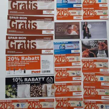 Exsila Artikel: Diverse Coop Coupons