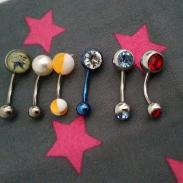 Exsila Artikel: 💖Bauchnabelpiercing 6stk💖alles neu