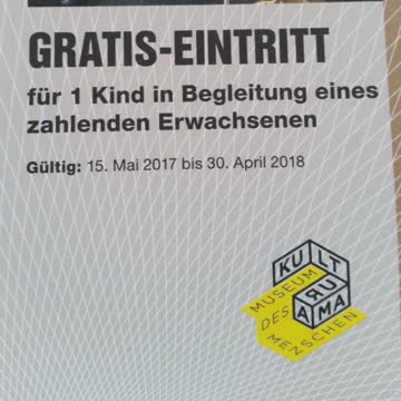 Exsila Artikel: Gratis Eintritt für 1 Kind bis 16 Jahren