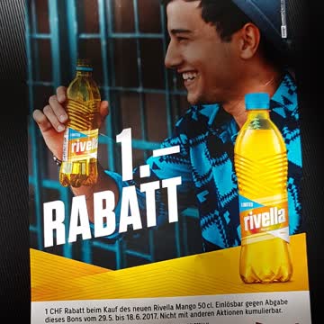 1CHF Rabatt für ein Mango Rivella