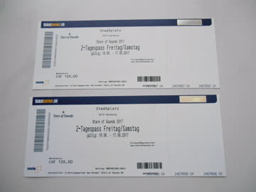 Exsila Artikel: 2-Tagespässe für Stars of Sounds in Aarberg