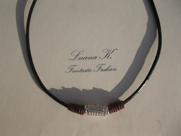 Exsila Artikel: Lederkette mit Zierelement, neu