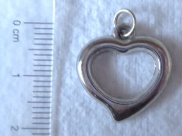 Exsila Artikel: Herz-Anhänger silbrig - NEU !!