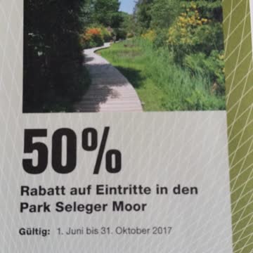 Exsila Artikel: 50% Rabatt für Eintritte ins Seleger Moor