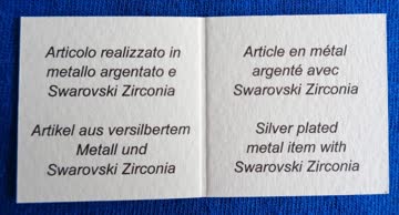 Halskette mit Swarovski-Zirconia-Anhänger - NEU !!