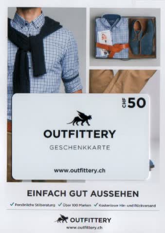 Exsila Artikel: Outfittery Geschenkkarte