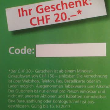 Keller Fahnen: CHF 20 Gutschein