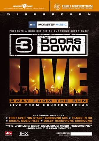3 Doors Down - Away From The Sun (SuperDisc DVD)