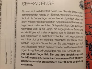 Exsila Artikel: Seebad Enge, 2 für 1