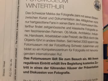 Exsila Artikel: Fotomuseum Winterthur, 2 für 1