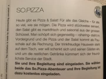 Exsila Artikel: So.Pizza: