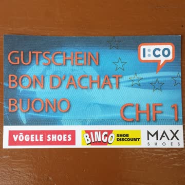 9x 1.00 CHF Vögele Shoes / Bingo Shoe Discount / MAX Shoes