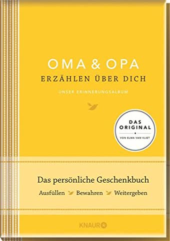 Oma und Opa erzählen über dich I Elma van Vliet: Unser Erinnerungsalbum