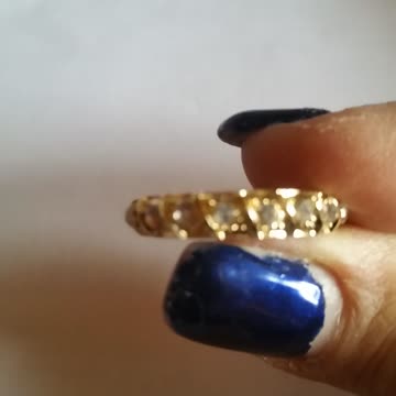 Modeschmuck vergoldet Gr.8 Neu