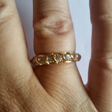 Modeschmuck vergoldet Gr.8 Neu