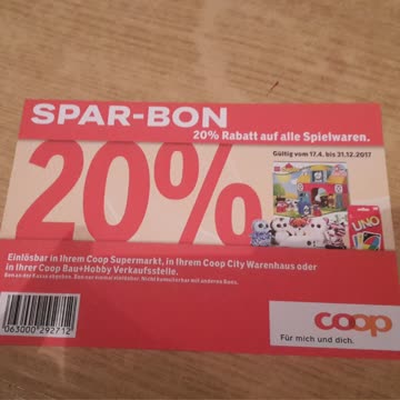 Coop Gutschein 20%