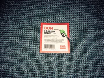 BON - 5 RAPPEN RABATT PRO LITER BEI AVIA AUF IHRE BETANKUNG
