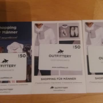 Exsila Artikel: 3 Outfittery Gutscheine