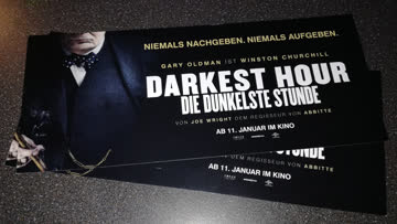 Vorpremiere "Darkest Hour" - 2 Tickets 13.12.17 in Zürich