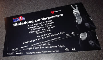 Vorpremiere "Darkest Hour" - 2 Tickets 13.12.17 in Zürich