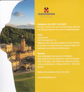 Exsila Artikel: Feldschlösschen Gutschein 50% Rabatt gültig bis 31.12.2017