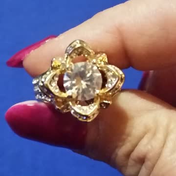 Modeschmuck neu vergoldet Gr.7