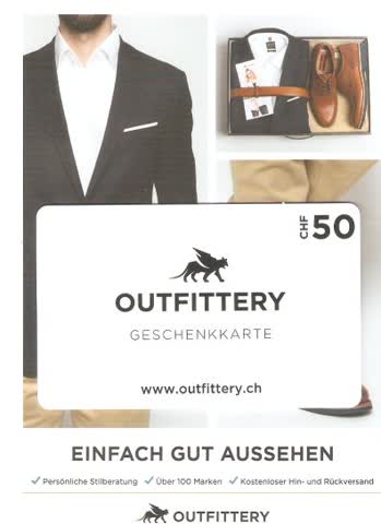 Exsila Artikel: Geschenkarte Fr. 50.-- von Outfittery