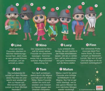 Alle 8 Migros Wichtel (Hörspiele) + Weihnachtswichtel FINN