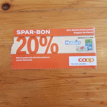 Huggies 20% bei Coop