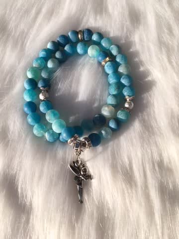 Exsila Artikel: Agate-Stein - Armband (doppelt) NEU!