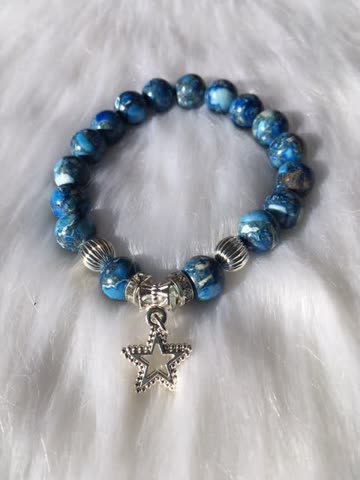 Exsila Artikel: Marble Spacer-Stein - Armband NEU!