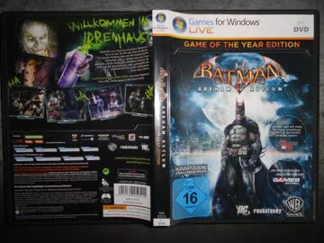 Exsila Artikel: Batman Arkham Asylum GOTY Edition Steam Code