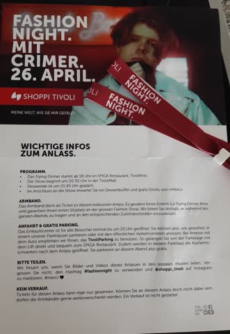 Exsila Artikel: 2 Tix für die 'Shoppi Tivoli Fashion Night' am 26.04.2018