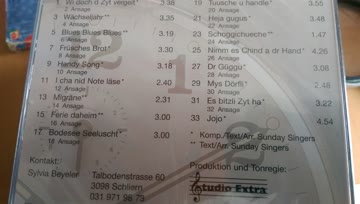 Sunday Singers Wii doch Zyt vergeit