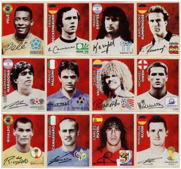 Serie Panini Cola Stickers / Komplett (C1 bis C12) WM 2018