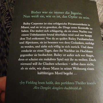 Sag, dass du mich liebst, joy fielding