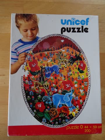 Unicef-Puzzle - 200 Teile - Wildtiere, vollständig