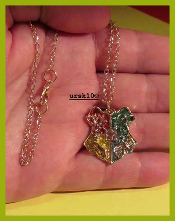 Harry Potter Halskette mit Patch / Badge Nachbildung z. Film